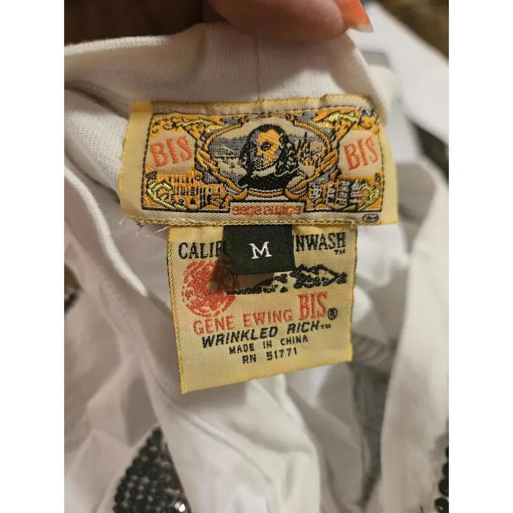 Bis bis cardigan sz m oversized vintage gene ewing - Picture 5 of 5